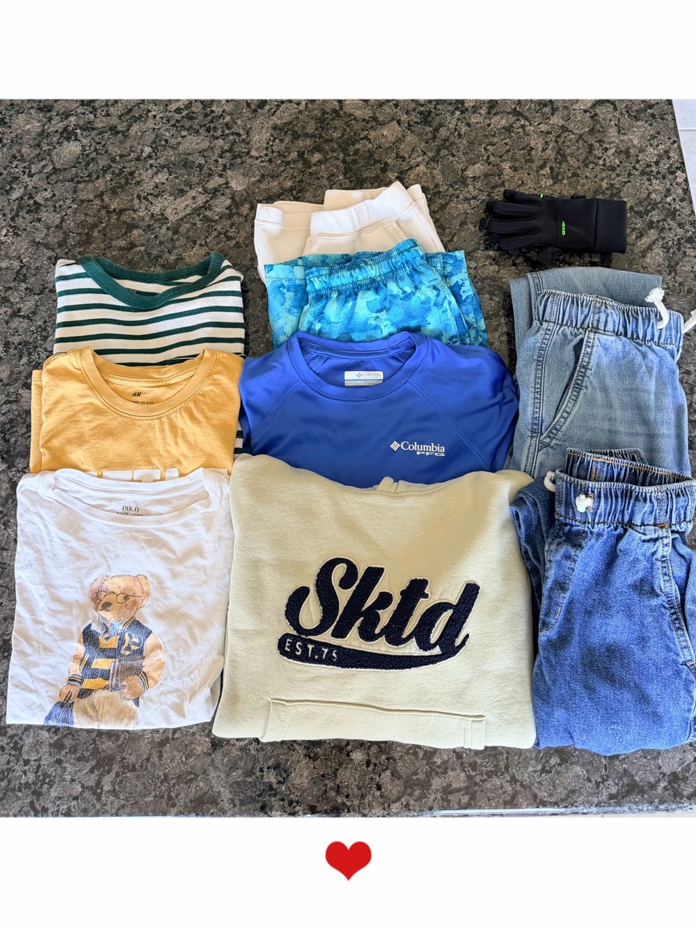 Boys Clothing Bundle 10-Piece Lot Size 7-9 Zara Polo H&M Columbia Uniqlo
